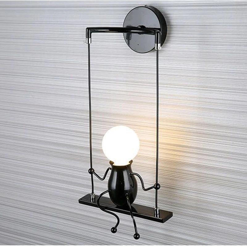 The Stickman Swing Lamp ( Cute Lamp for Bedroom )
