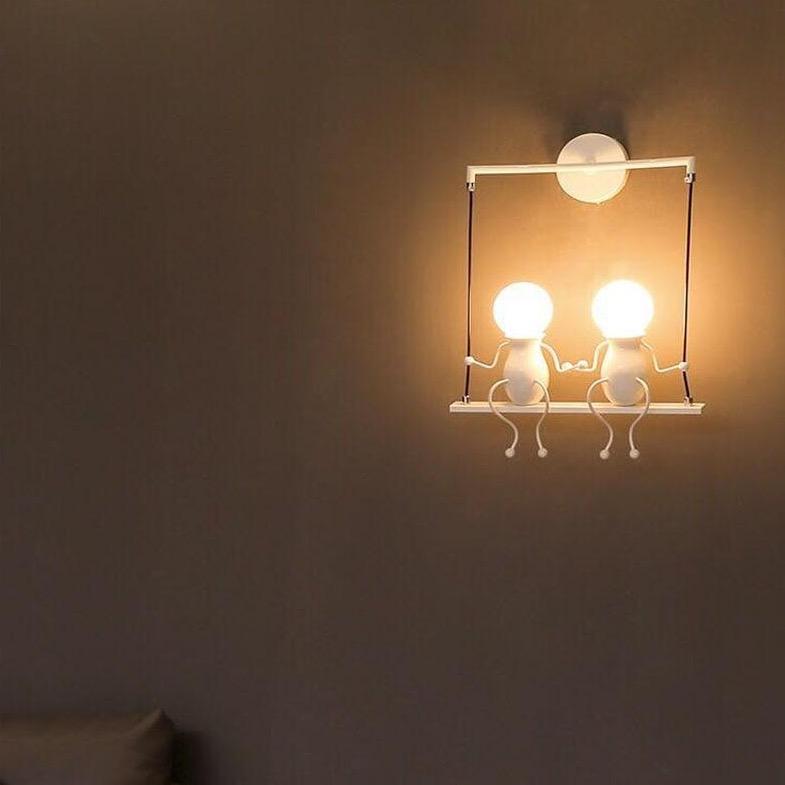 The Stickman Swing Lamp ( Cute Lamp for Bedroom )