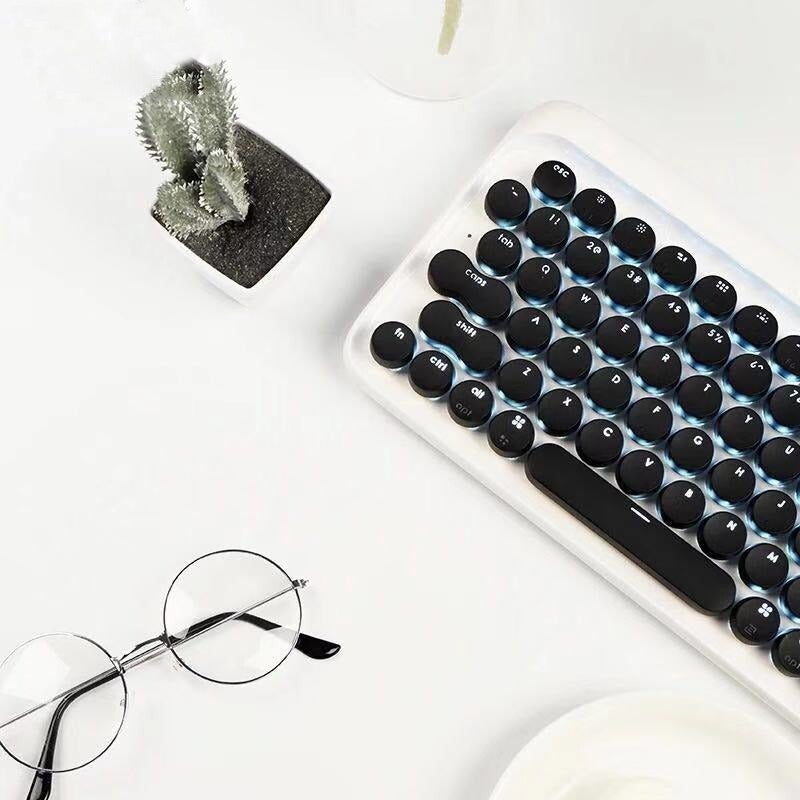 LOFREE® Retro Mechanical Keyboard - Wireless Gaming Keyboard for PC , Laptop , Tablet & Phone