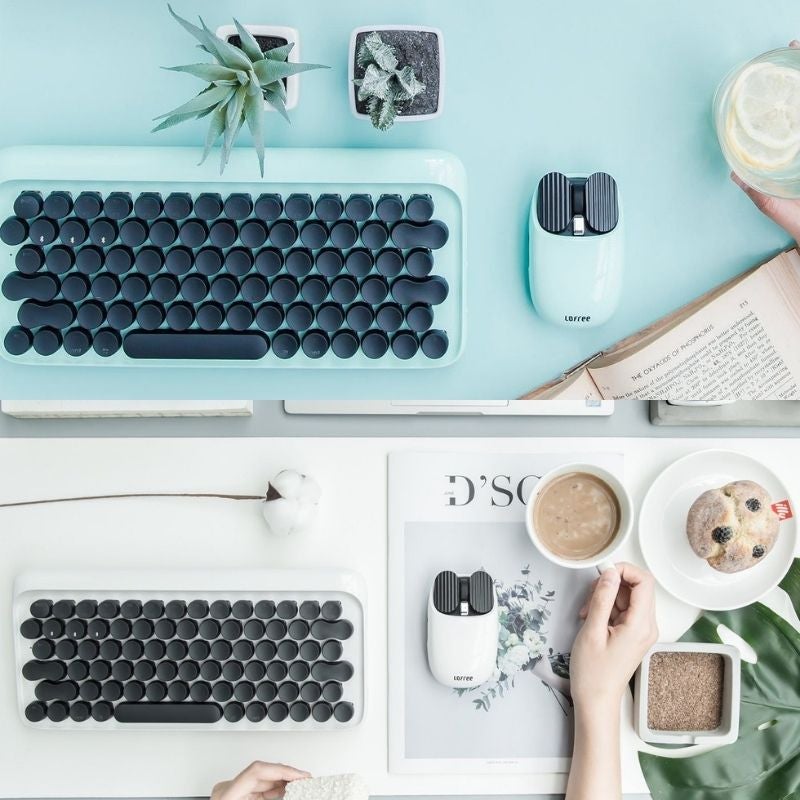 LOFREE® Retro Mechanical Keyboard - Wireless Gaming Keyboard for PC , Laptop , Tablet & Phone