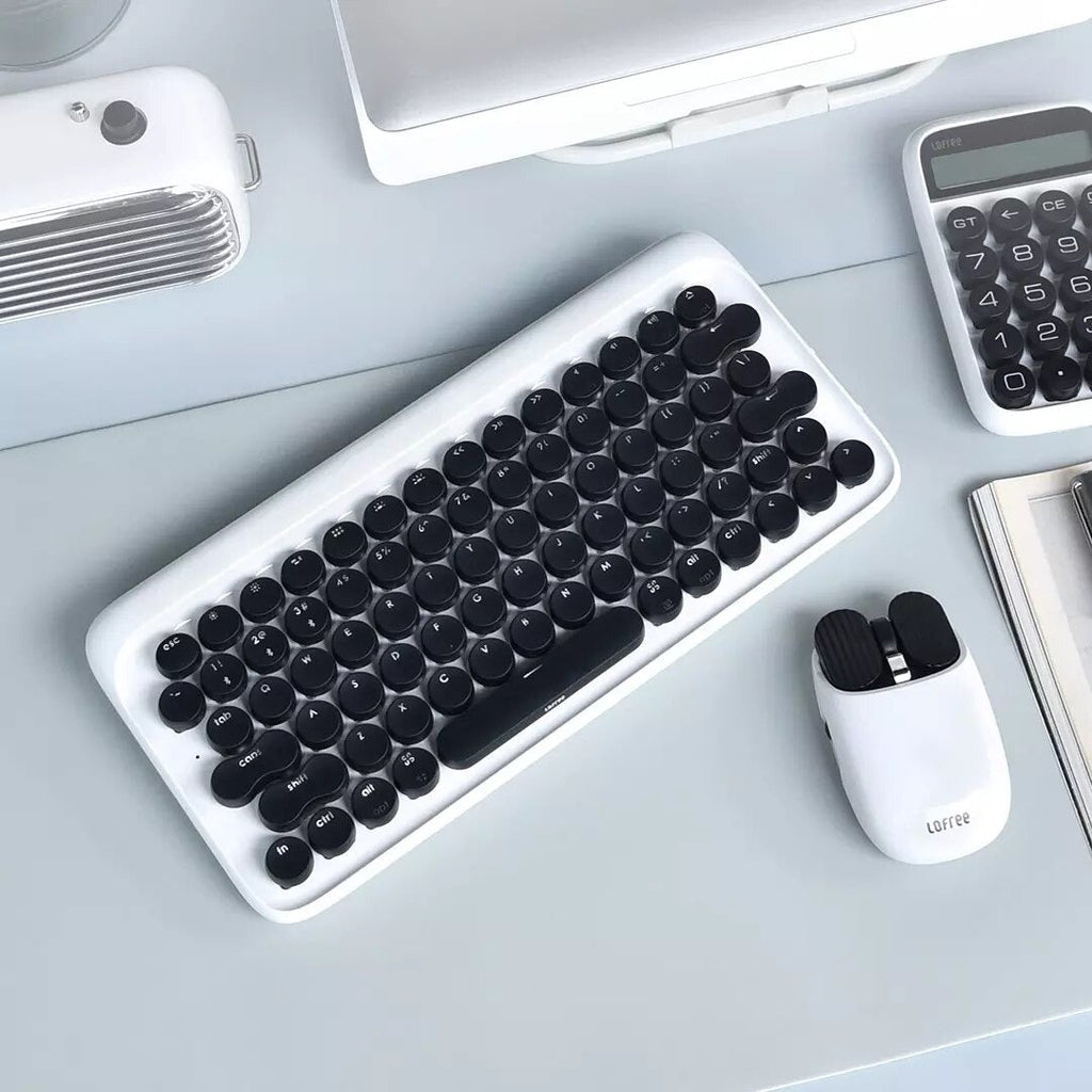 LOFREE® Retro Mechanical Keyboard - Wireless Gaming Keyboard for PC , Laptop , Tablet & Phone